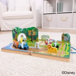 Melissa & Doug Disney Take-Along Safari Adventure Wooden Play Set With Built-In Tracks - 20pc -Disney GUEST 00bb3363 e201 4546 85f7 05b053a016d0