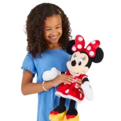 Disney Minnie Red Plush: Polyester Stuffed Mouse Character