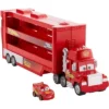 RED Disney Pixar Cars Minis Transporter With Vehicle -Disney GUEST 1b54ae92 7bcf 4fbf 8cb2 0728645debea