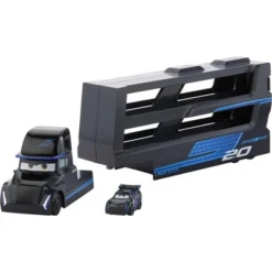 BLACK Disney Pixar Cars Minis Transporter With Vehicle -Disney GUEST 3ada1ede ddd8 4b77 9bb0 045f1171e1c1