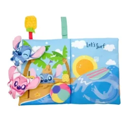 Disney Baby Stitch Deluxe Soft Book With Removable Plush Toys