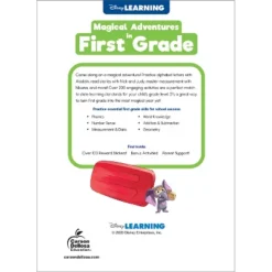 Disney Learning Magical Adventures In First Grade Workbook, Grade 1