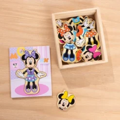 Melissa & Doug Disney Minnie Mouse Mix And Match Dress-Up Wooden Play Set Puzzle - 18pc: Magnetic Activity, Fine Motor Skills -Disney GUEST 74492871 93af 4f1b a04c 3bd4d75654fa