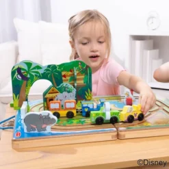 Melissa & Doug Disney Take-Along Safari Adventure Wooden Play Set With Built-In Tracks - 20pc -Disney GUEST 74bdaf2c 66df 4a8e 9b0d cbfc73799fcd