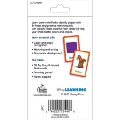Disney Learning Toy Story 4 Colors And Shapes Flash Cards