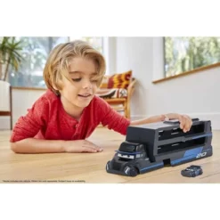 BLACK Disney Pixar Cars Minis Transporter With Vehicle -Disney GUEST 7b3e2909 f6cf 46df ad54 855549961e25