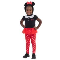 Disney Minnie Mouse Winnie The Pooh Pixar Toy Story Mickey Mouse Girls Cosplay T-Shirt Dress And Leggings Outfit Set Little Kid To Big Kid