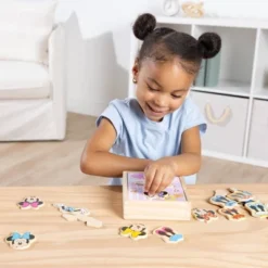 Melissa & Doug Disney Minnie Mouse Mix And Match Dress-Up Wooden Play Set Puzzle - 18pc: Magnetic Activity, Fine Motor Skills -Disney GUEST 8dad83b6 74d8 47a3 bb9c ae8ac5d9a4c4