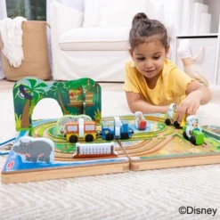Melissa & Doug Disney Take-Along Safari Adventure Wooden Play Set With Built-In Tracks - 20pc -Disney GUEST aacf566b 65b6 47b5 bce0 dfd671a57bef