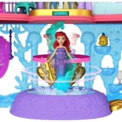 Disney Princess Ariel’s Stacking Castle Doll House With Small Doll