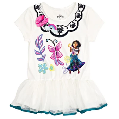 Disney Encanto Mirabel Girls T-Shirt Dress And Leggings Outfit Set Toddler 3 Disney Encanto Mirabel Girls T-Shirt Dress And Leggings Outfit Set Toddler
