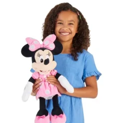 Disney Minnie Plush: Polyester Stuffed Mouse Doll, 19" Character Toy