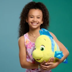 Disney Flounder Clubhouse Plush Stuffed Animal: Fish Character, Polyester Material, 9.25" Height, 17" Depth, 0.81 Lb. -Disney GUEST fa1b378f d2cd 46cc b8a6 7c4548a2f8a7